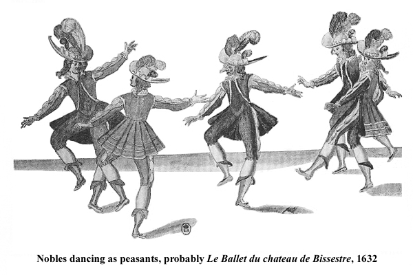 Nobles dancing as peasants